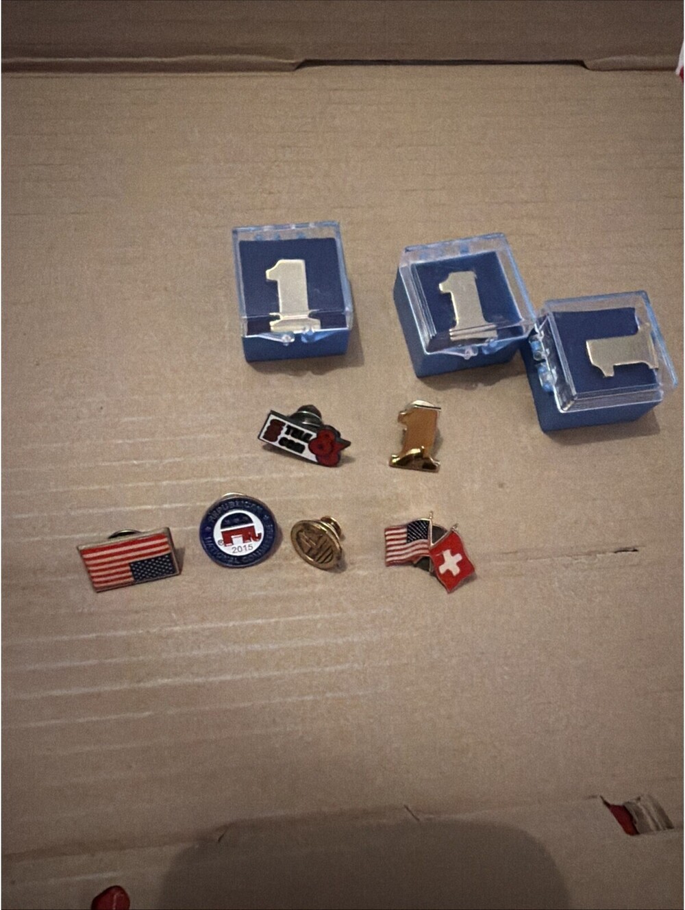 9 American Lapel Pins